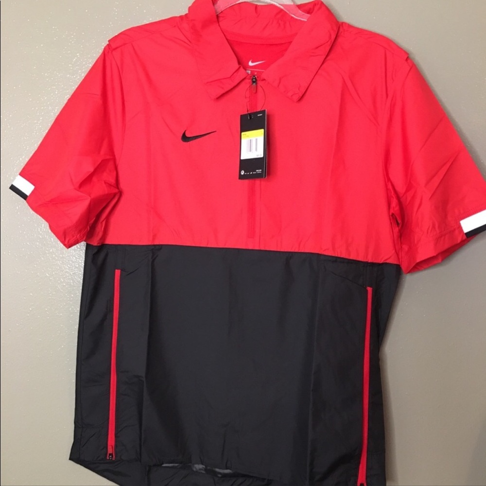Nike red & black lightweight pullover shirt jacket
2/$35